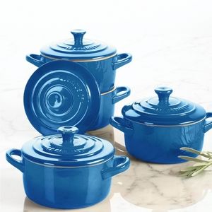 FINAL. Stoneware Set of 4 Mini Cocottes, Marseille